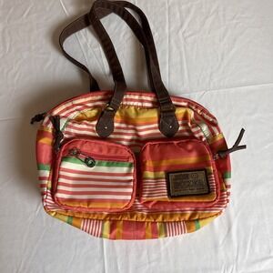 Vintage Neon Bag Joe Boxer Purse Bag Retro Hippie Rainbow Mod Y2K 90s